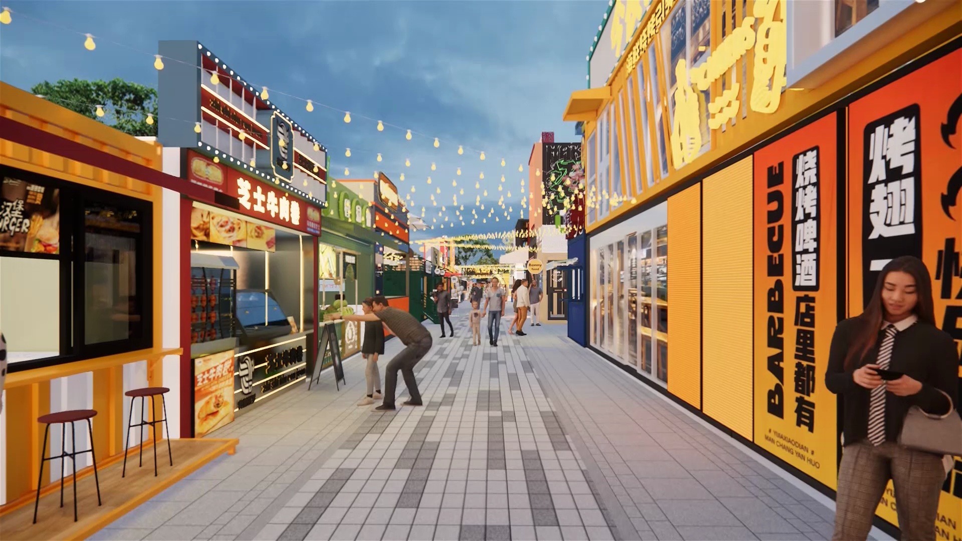 咸寧集裝箱碰碰街集市項(xiàng)目實(shí)景-博客斯房屋案例