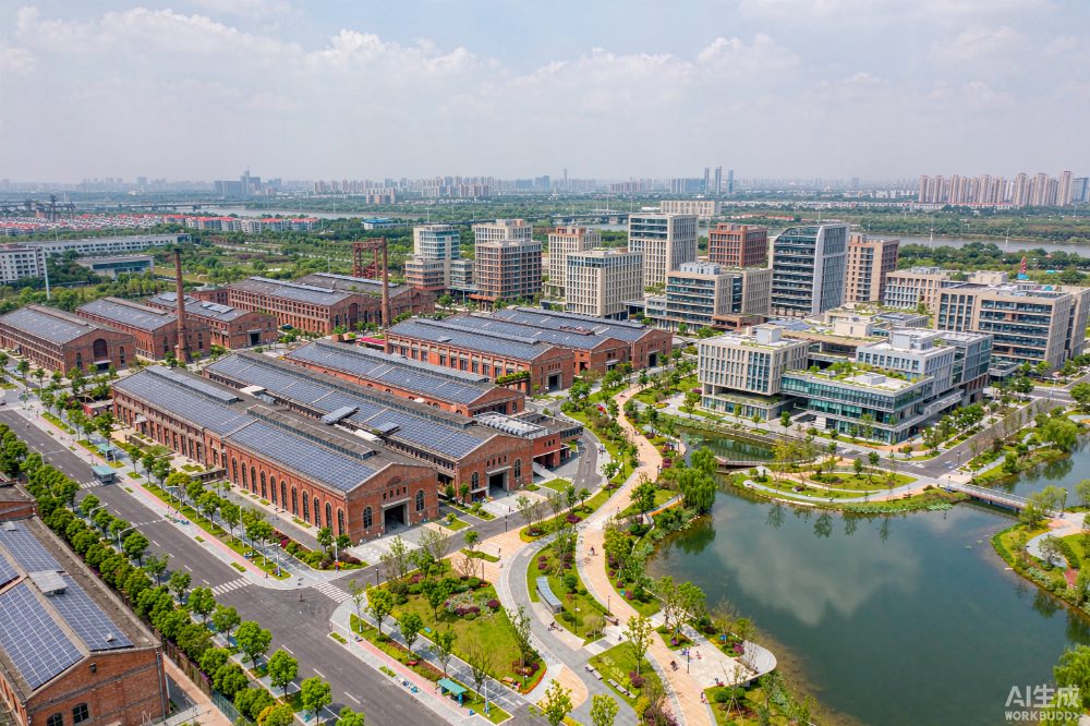 武鋼北湖片區(qū)綠色轉(zhuǎn)型示意（AI示意圖，非實(shí)景，僅供參考）